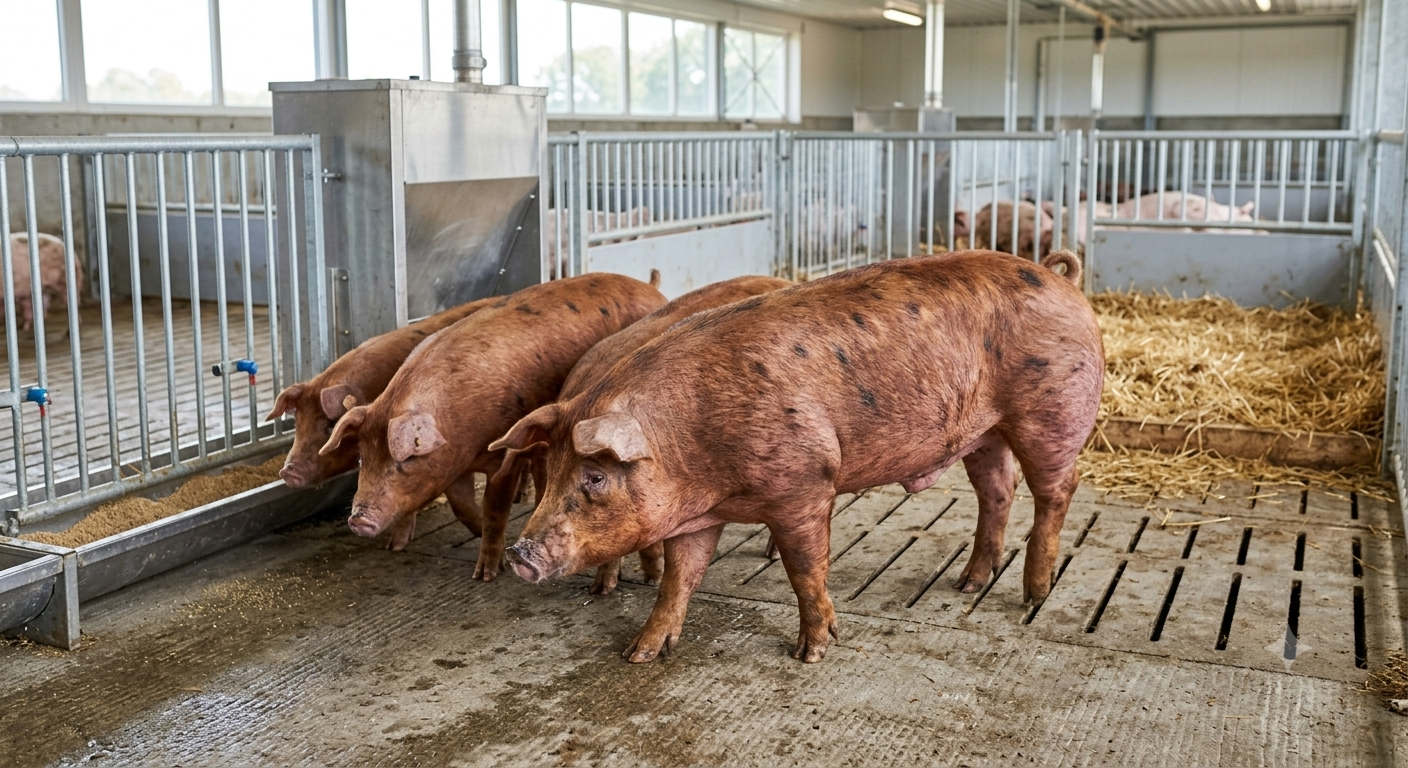 Cruce Duroc x Pietrain