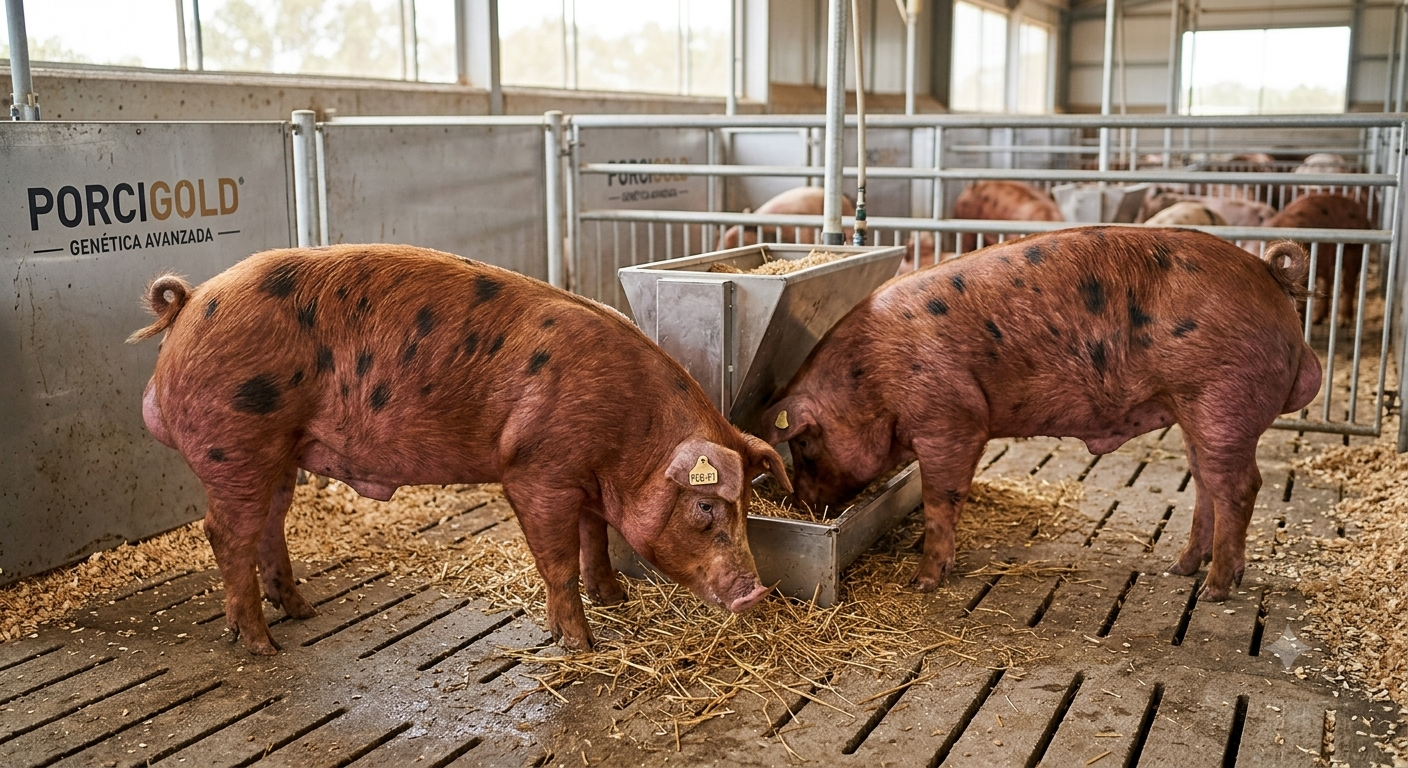 Cruce Duroc con Pietrain: ¿Por qué es la mejor opción para mejorar la calidad de la carne?